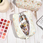 Soidram floral makeup bag quilted