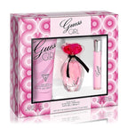 Guess Girl Eau de Toilette 3 Piece Gift Set - Perfume Spray 3.4 Fl. Oz., Travel Spray 0.5 Fl. Oz., & Body Lotion 6.7 Fl. Oz.