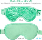 Cooling eye mask with gel
