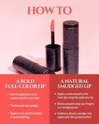 HEVVYMAKEUP Ultra Stay-On Lip Coloring Tint - Vibrant Matte Finish Lip Tint - Long Lasting Airy Weightless Lips with Perfect Fixing - Korean Lip Makeup, Pink Romance, 0.11oz.