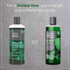 Dove Men+Care Body Wash Holy Basil + Hemp Seed Oil 4 Count to Rebuild Skin in the Shower with Plant-Based Cleansers and Moisturizers 18 oz