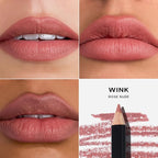 Saie Lip Liner 101 - Lip Pencil Made with a Creamy, Soft Matte Formula for a Naturally Framed or Fully Filled Look - Supercharged with Shea Butter & Jojoba Oil - Wink (.05 oz)