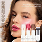 3Pcs Cream Contour Stick Makeup Set, Cream Bronzer Blush Highlighter Stick for Cheeks Eyes Lips, Long Lasting Waterproof Blendable Dewy Finish Face Stick Trio Wand for All Skin (1+3+6)