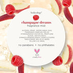 Bodycology Long-Lasting Fragrance Body Mist, Champagne Dreams, 8 fl oz