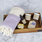 Birthday Gift Baskets for Women, Handmade Lavender Gift Box, Natural Relaxing Spa Self Care Package for Woman 13 Pc, Spa Gifts for Women, Gift Basket for Her, Birthday Box (Lavender Garden)