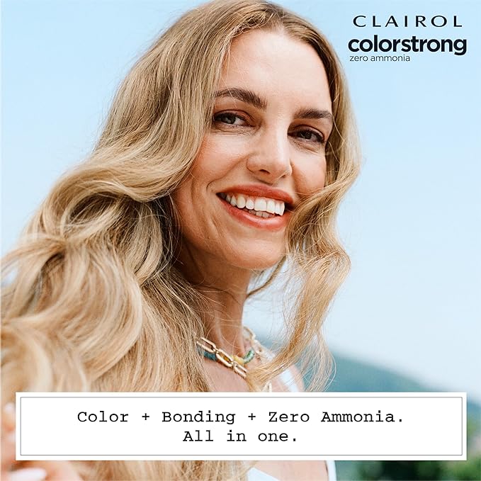 Clairol ColorStrong Permanent Zero Ammonia Hair Dye, 8.1 Medium Ash Blonde - Key West Hair Color, Pack of 1