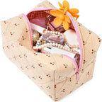 Soidram cute makeup bag quilted