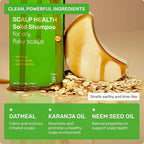 Ethique Scalp Health Shampoo Bar for itchy, dry, flaky scalps with Oatmeal - Plastic-Free, Vegan, Cruelty-Free, 3,88 oz - Formerly Heali Kiwi
