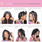 Octocurl Heatless Hair Curler - No Headband Octopus Curler - Overnight Curls for Short Hair (Satin - Pink)