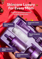 MISSHA Time Revolution Night Repair 5X Gift Set Night Repair Ampoule and Cream 5X, The First Essence 5X for Youthful, Glowing Skin