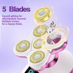 Electric Razors for Women Legs Travel : Rechargeable Waterproof Razor Trimmer for Womens - Dry Wet Electric Shaver for Women - Pro Portable Personal Body Shaver