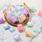 24 Sets Baby Shower Bear Lip Balm Favors Bear Lip Care Transparent Lipstick with Gift Bags and Thank You Cards for Baby Shower Gender Reveal Favors Decorations Gift Supplies