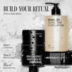 Nécessaire The Body Wash Santal. Natural Body Wash for Women & Men, Therapeutic Shower Gel with Epsom Salt + Minerals. Gel Cleanse,16.9 fl oz.