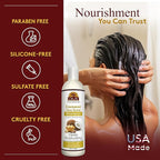 OKAY Coconut&Shea Butter Shampoo Helps Fortify,Strengthen,and Revitalize Hair Sulfate,Silicone,Paraben Free For All Hair Types and Textures Made in USA 12oz