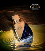 Al Haramain Gold Crystal Sapphire for Unisex - Arabian Perfume for Women and Men - Long Lasting Fragrance - Arabic Perfume - Eau de Parfum - 3.33 oz EDP Spray