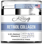 Retinol Cream for Face, Anti Aging Cream - Vitamin E, B5 & Hyaluronic Acid for Skin Care, Anti Wrinkle Face Cream with Collagen for Women/Men, Day-Night Face Moisturizer for Woman, Collagen Cream1.7oz