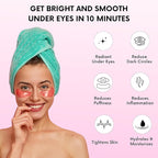 Under Eye Patches For Puffy Eyes (40 Sets) With Bonus Lip Masks - Under Eye Patches for Dark Circles and Puffiness - Under Eye Mask Treatment - Hydrating 4 Flavors Eye Masks - Reduce Dark Circles