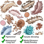 35 Colors Eyeshadow Palette with 7Pcs Makeup Brushes