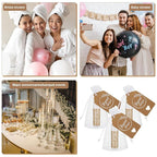 50 Set Thank You Lip Balm Bulk Small Natural Moisturizing Mini Lip Balm with Bag and Card for Baby Wedding Bridal Shower Thank You Favors