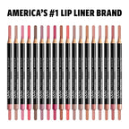 NYX PROFESSIONAL MAKEUP Slim Lip Pencil, Long-Lasting Creamy Lip Liner - Hot Red (Pack of 2)