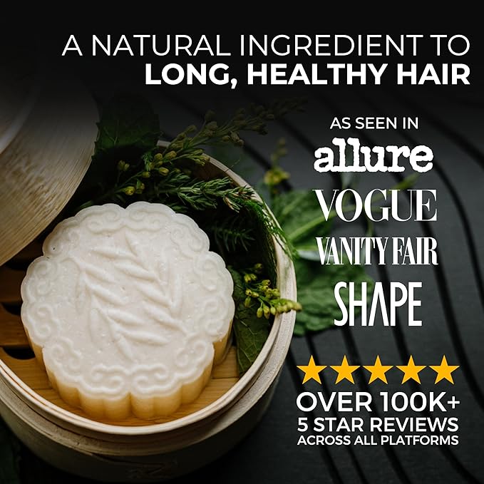 Viori Tea Tree Mint Essential Oil Shampoo Bar Made with Rice Water - Handcrafted All Natural Shampoo Bars - Sulfate Free