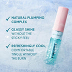 COVERGIRL Clean Fresh Yummy Plumper Lip Gloss, 700 Love At Frost Sight, Shiny, Vegan Formula, Easy to Apply, Minty Flavor, 0.33oz