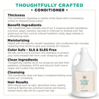 Soapbox Hair Conditioner, Sea Minerals & Blue Iris, Hydrating, Vegan, Color Safe, Sulfate Free & Silicone Free Conditioner Refill for Home & Professional Use - Gallon Size