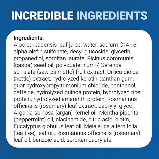 Dr. Berg Biotin Shampoo for Men & Women (Improved High-Performance Formula) - Independently Tested & Certified Paraben- Sulfate- & Silicone-Free - Infused w/Biotin, Argan Oil & Botanicals - 8 Fl oz