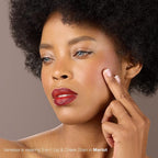 Mineral Fusion 2-in-1 Lip & Cheek Stain Merlot, 0.10 fl oz, Deep Cherry Red hydrating, long-lasting, matte lip and cheek color