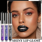 3Pcs Matte Glitter Liquid Lipstick Set,Glossy Shimmer Lip Glitter