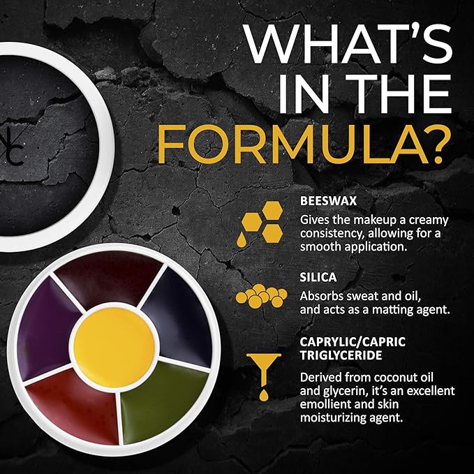 6-Color Bruise Wheel, Professional SFX Cream Makeup Palette