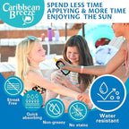 Caribbean Breeze Kids Sunscreen Spray SPF 50 Lotion, Mango Scent Lime Fragrance Tanning Sunscreen Spray On Sunscreen with Green Tea & Pomegranate Extracts, 8.5 oz (250 ml)