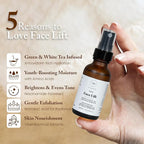 4 Oz Face Lift Mist - Hydrating Face Moisturizer with Green Tea & Niacinamide - Natural Skin Care Spray with Antioxidants, Amino Acids & Aloe for Brighter, Softer Complexion