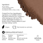 Alima Pure Matte Foundation Loose Mineral Powder Foundation Makeup, Loose Powder Makeup Oil Free Talc Free Powder, Natural Makeup Mineral Foundation Full Coverage Natural Foundation Powder .15 oz/4.5