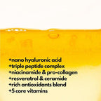 | PLUXOS 47 | SUNSCREEN + SKINCARE SPF 47 FACE MIST SPRAY (Peach) | SUN DEFENSE COMPLEX CARE | Apply Over Makeup, Broad Spectrum, Clear, Light, Vegan, Hydrate, Fight Acne, Anti-Aging, Cell Repair