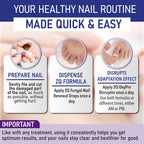 ZanaQuick 2 Step Toenail Fungus Treatment. Extra Strength Damaged Nail Solution & Renewal Drops and Damaged Nail Disruptor – Repair Strategy Kit for Discolored Brittle Nails