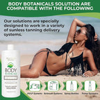 Professional Sunless Tanning Spray Tan Solution, Organic Essential Oils, Airbrush Formula, 33.8 Fl Oz. (Level 2 (10% DHA))