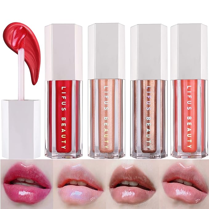 Lip Gloss,Hydrating Lip Oil Tinted Set | Long Lasting | Non-Sticky | High Shine for Plumper Looking Lips,Moisturizing Lip Oil Gloss for Lip Care and Dry Lips-9