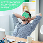 Cooling eye mask with gel