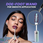 Wonderskin WONDER BLADING Top Gloss - Blue Glitter Lip Gloss, Hydrating and High Shine Finish Lip Makeup (Blue Glitter)