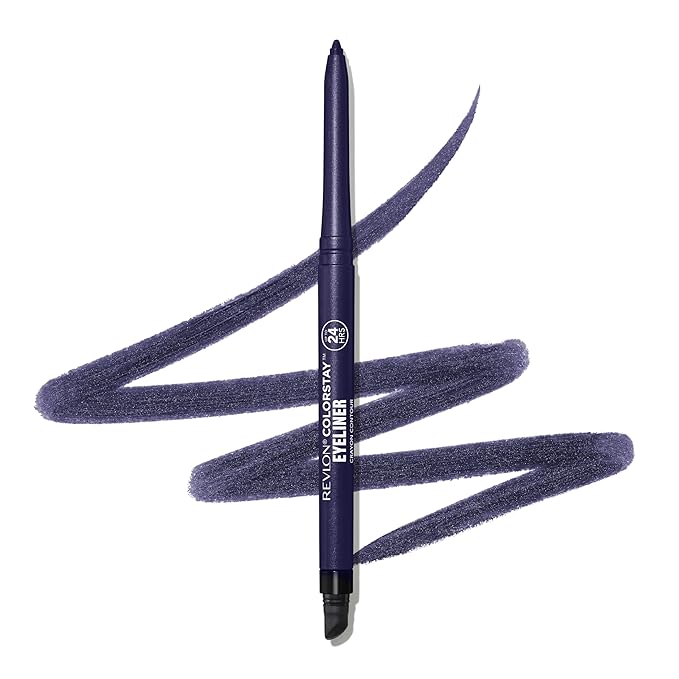 REVLON ColorStay Pencil Waterproof Eyeliner, Smudge-Proof, Eye Makeup with Built-In Sharpener, Packaging May Vary, 209 Black Violet, 0.01 oz