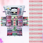 All In One Makeup Kit Multi-Purpose Combination Makeup Surprise Gift Set Beauty Full Makeup Essential Starter Kit, Compact and Lightweight Design for Girls Women and Make Up Beginners