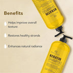 Botanic Hearth Keratin Shampoo | With Argan Oil, Collagen & Biotin | Best For Dry Damaged, Fizzy & Color Treated Hair | Hair Thickening & Sulfate Free | 16 Fl Oz (Pack Of 1)