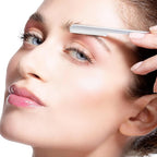10 Pieces Eyebrow Razor for Women Facial Shaver Razor Brow Shaper Eyebrow Trimmer Dermaplaner Shaping Tool with Cover (Silver)