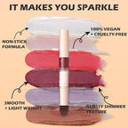 FOCALLURE Glitter Lip Gloss,High Shine Shimmer Lipstick,Long Lasting Plumping Lipgloss,Hydrating,Moisturizing,Non-Sticky and Lightweight Formula for Lip Color,Serendipity Berry