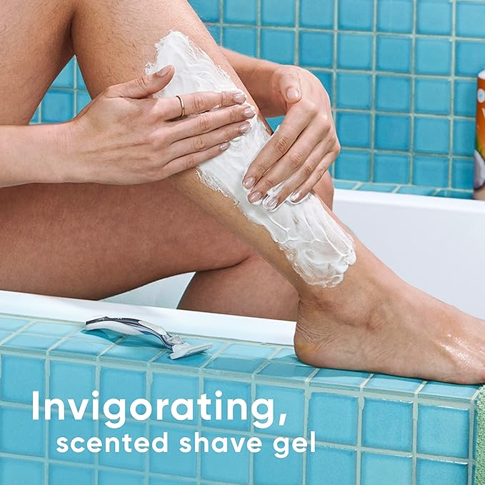 Gillette Venus Invigorating Mango & Hibiscus Scented Shave Gel, Women’s Shaving Cream, 7 oz Pack of 6 (42 oz total)