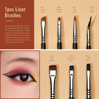 Jessup Eye Makeup Brushes Set Professonal 28pcs Premium Synthetic Eyeshadow Brush Eyeliner Brush Eyebrow Brush Blending Brush for Makeup Black T341