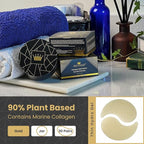 Gold under EYE Collagen Gel Mask, Nourishes, Firms & Hydrates, Puffy Eyes & Dark Circles, Hyaluronic Acid (30 Pairs - Jar)