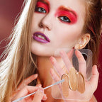 Makeup Palette Tray, Acrylic Foundation Palette with Spatula Tool, Makeup Mixing TrayApply for Foundation Eye Shadow Lipsticks Nail Art Professional Pigment Blending