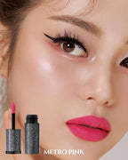 HEVVYMAKEUP Ultra Stay-On Lip Coloring Tint - Vibrant Matte Finish Lip Tint - Long Lasting Airy Weightless Lips with Perfect Fixing - Korean Lip Makeup, Metro Pink, 0.11oz.